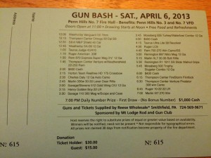 Gun bash tickets, Thursdays from 7-9!